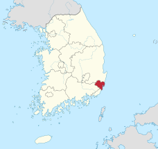 Ulsan-gwangyeoksi in South Korea.svg