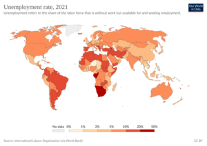 Archivo:Unemployment rate, OWID