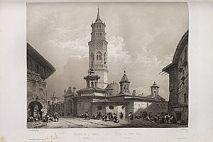 Archivo:1850, España artística y monumental, vistas y descripción de los sitios y monumentos más notables de españa, vol 3, Yglesia de San Pablo en Zaragoza
