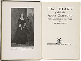 Archivo:1923 Diary of Lady Anne Clifford