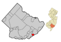 Atlantic County New Jersey Incorporated and Unincorporated areas Ventnor City Highlighted