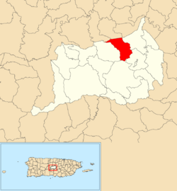 Barros, Orocovis, Puerto Rico locator map.png