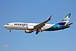 C-FNWD Boeing 737 MAX 8 WestJet Airlines YVR 04JUL18.jpg