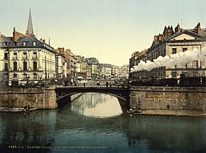 Archivo:Confluence of Erdre and Loire, Nantes, France, 1890s