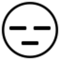 Emojione BW 1F611
