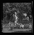 Howard Fast, author of Citizen Tom Paine, addressing the high school. 8d30923v