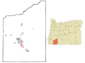 Jackson County Oregon Incorporated and Unincorporated areas Phoenix Highlighted
