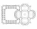 Jan Santini Aichel - Mariánská Týnice ground plan