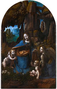 Archivo:Leonardo da Vinci Virgin of the Rocks (National Gallery London)