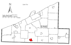 Map of Edinboro, Erie County, Pennsylvania Highlighted.png