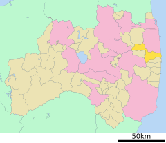 Namie in Fukushima Prefecture Ja.svg
