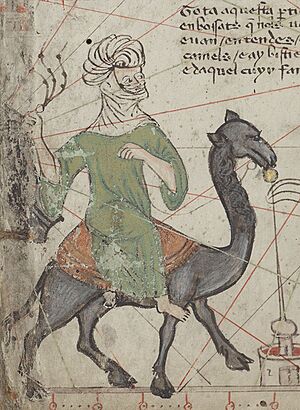 Archivo:Original representation of Abu Bakr ibn Umar al-Lamtuni from the Catalan Atlas of 1375 AD