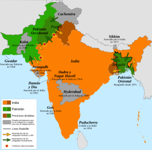 Archivo:Partition of India 1947 es