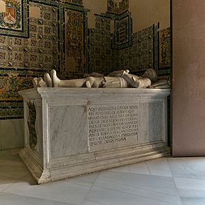 Archivo:Sepulcro de Ruy López de Ribera e Inés de Sotomayor (Cartuja de Sevilla)