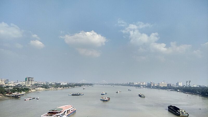 Ships in the Hooghly