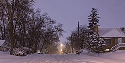 Snowy Winter Night, City of Robbinsdale, Minnesota (25291020434).jpg