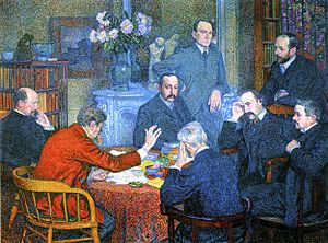 Archivo:Theo van Rysselberghe- A Reading by Emile Verhaeren