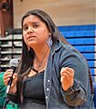 Tokata Iron Eyes at Lakota People’s Law Project climate change forum
