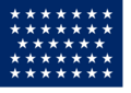 US Naval Jack 34 stars