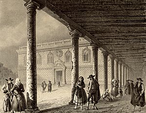 Archivo:1853, Recuerdos y bellezas de España, Castilla la Nueva, tomo II, Palacio de los Duques de Medinaceli, en Cogolludo (cropped)
