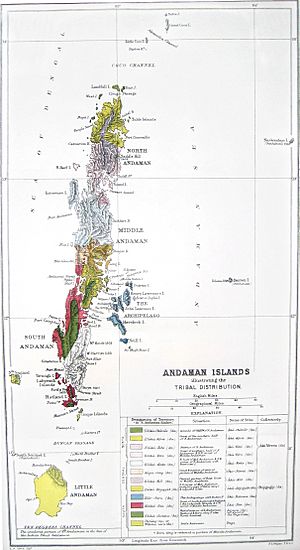 Archivo:Andaman tribal and linguistic map