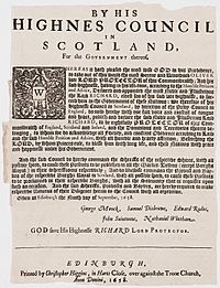 Archivo:By His Highnes Council in Scotland, for the government thereof Edinburgh 1658