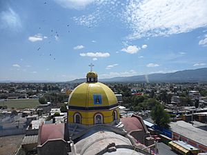 Archivo:Cúpula del templo de Jesús de las Maravillas, Palmarito Tochapán