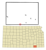 Chautauqua County Kansas Incorporated and Unincorporated areas Elgin Highlighted.svg