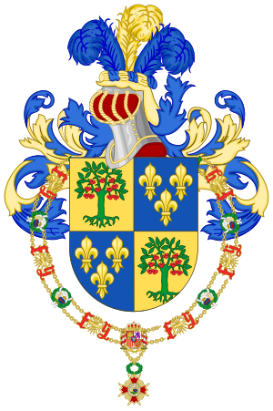 Archivo:Coat of Arms of Marco Vinicio Cerezo Arévalo (Order of Isabella the Catholic)