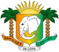 Coat of arms of Côte d'Ivoire (1997-2001 variant)