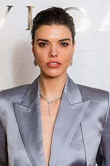 Eva Doležalová at the Bulgari premiere of her film, Serpentine in 2022.jpg