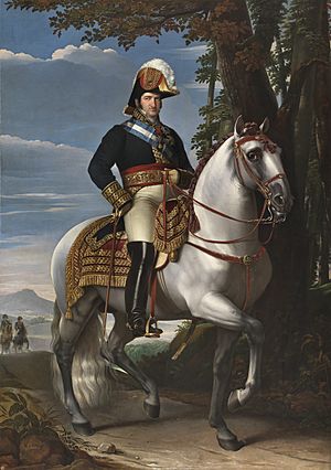 Archivo:Fernando VII a caballo