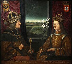 Archivo:Frederick III and Eleanor of Portugal