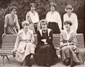 Infanta Marie Anne of Portugal with her daughters August 1920