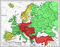 Map 1914 WWI Alliances