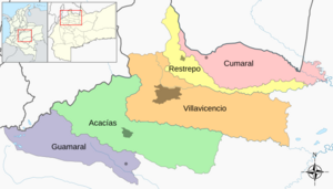 Mapa del área metropolitana de Villavicencio.svg