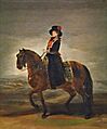 Maria Luisa de Parma a caballo