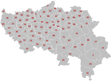 Archivo:Municipalities Liège Belgium Map - Number