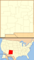 New Mexico Locator Map with US