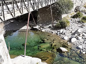Archivo:Puente de hierro y charco de las ranas en Navalperal de Tormes
