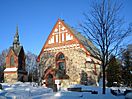 Pyhän Laurin kirkko Helsingin pitäjän kirkko Saint Lawrence Church Vantaa Finland in winter.jpg