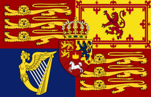 Archivo:Royal Standard of the United Kingdom (1816–1837)