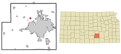 Sedgwick County Kansas Incorporated and Unincorporated areas Maize Highlighted.svg