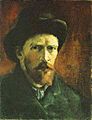 Van Gogh Self-Portrait with Dark Felt Hat 1886
