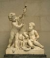 'Poetry and Music', marble sculpture by Claude Michel, 1774-1778, National Gallery of Art, Washington, D. C