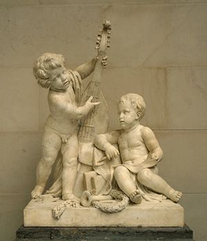 Archivo:'Poetry and Music', marble sculpture by Claude Michel, 1774-1778, National Gallery of Art, Washington, D. C