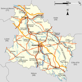 Archivo:Carte de l'Yonne