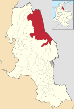 Tibú ubicada en Norte de Santander