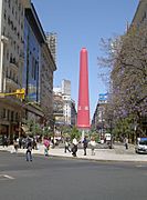 Condom on Obelisk, Buenos Aires