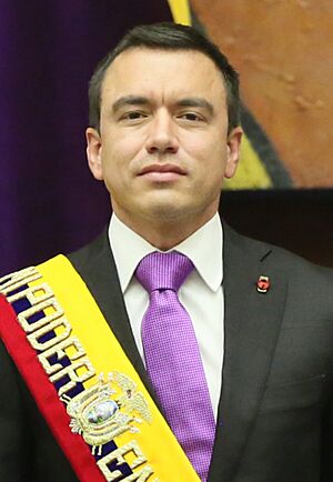 Archivo:Daniel Noboa en 24 de mayo de 2025 (cropped)